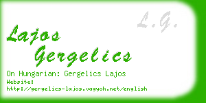 lajos gergelics business card